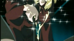 She spreads her long legs in black stockings