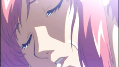 She spreads her long legs in black stockings