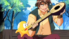 Funny hentai cartoon with nice heroes and busty babes