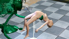 Blond with tentacle machine