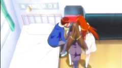 He penetrates her tight pussy from behind - hentai toon