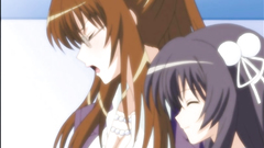 He penetrates her tight pussy from behind - hentai toon