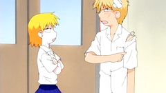 Young barely legal teens in funny hentai cartoon