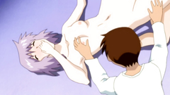 So young and delicious babe swallows big erection