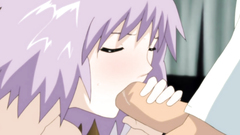 So young and delicious babe swallows big erection