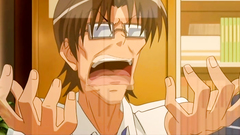 Sexy brunette girl in glasses attacked by horny tentacles