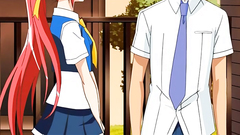 Pretty redhead schoolgirl gets fucked from behind