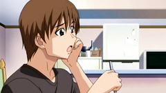 Cute girl with nice boobs seduces young stud