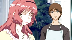 Cute girl with nice boobs seduces young stud