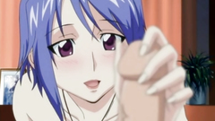 Cute girl with nice boobs seduces young stud