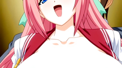 Hot pink-haired hentai schoolgirl drilled from behind