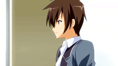 Sexy girl with giant boobs blows master's cock