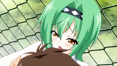 Sexy girl with giant boobs blows master's cock