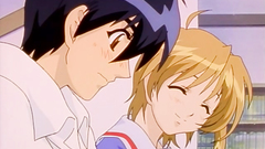 Petite hentai chick with small boobs and green hair