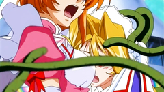 Horny tentacles penetrate her tiny pussy