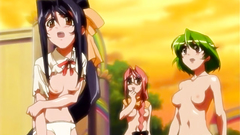 Horny tentacles penetrate her tiny pussy