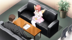 Bondaged schoolgirl hooked up on the chains