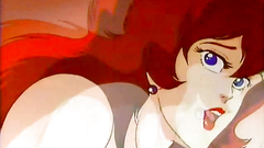 Hot redhead woman with beautiful breasts