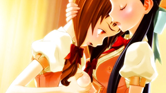 Sweet and adorable cuties in hentai cartoon