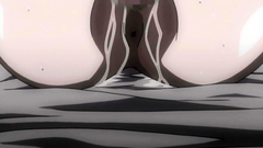 Hot brunette babe in classy lingerie in porn toon