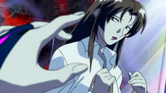 Bondaged busty cutie gets into a real trouble