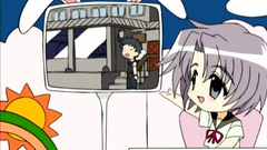 Handsome bookworm with big tits and nipples in sex toon