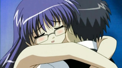 Handsome bookworm with big tits and nipples in sex toon