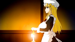 Busty blonde maid is ready to serve her horny boss