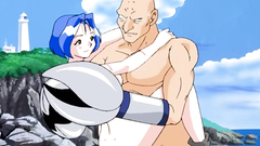 Cancer-dude fucks hot hentai cutie and cums on her face