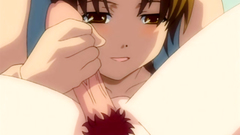 Hot redhead schoolgirl takes cumshot all over her face