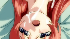 Hot redhead schoolgirl takes cumshot all over her face