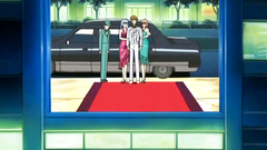 Rough threesome fuck for a slutty hentai cutie