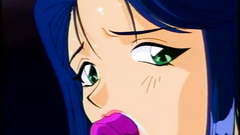 Playful hentai babe with big tits looks so damn hot