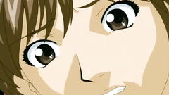 Short-haired cutie gets groped in the train