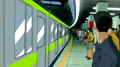 So young and pretty girl in pulic hentai cartoon