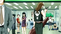 So young and pretty girl in pulic hentai cartoon