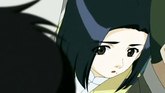 Busty brunette hentai girl abused in the train