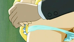 Busty brunette hentai girl abused in the train