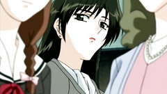 She goes down on her knees and licks woman's ass