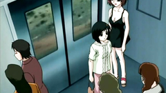 She goes down on her knees and licks woman's ass