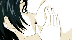 She goes down on her knees and licks woman's ass