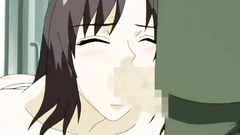 Young black-haired hottie forced to suck in the train