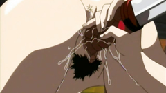 Naked lesbians having fun together with sex toys