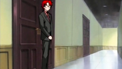 Intense fuck for slender teenage couple in hentai toon