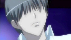 Hot babe with large breasts rides hard cock