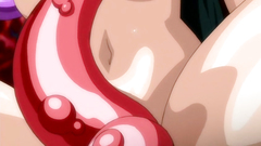 Attacked by tentacles busty brunette feels very nice