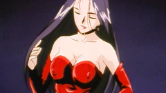 Tied up and bondaged naked hentai babe in xxx cartoon