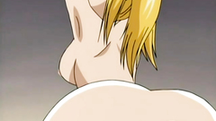 Big cock fucks young and shaved pussy in cartoon