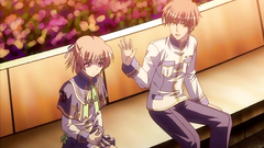 Young and handsome schoolgirl in sexy school uniform