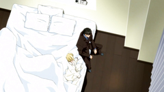 Small-titted blonde abused by strong man